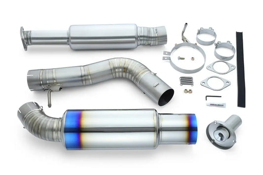Tomei EXPREME Ti Type-R Titanium Single Exit Y-Pipe Back Exhaust System Nissan Z 23+ RZ34 VR30DDTT