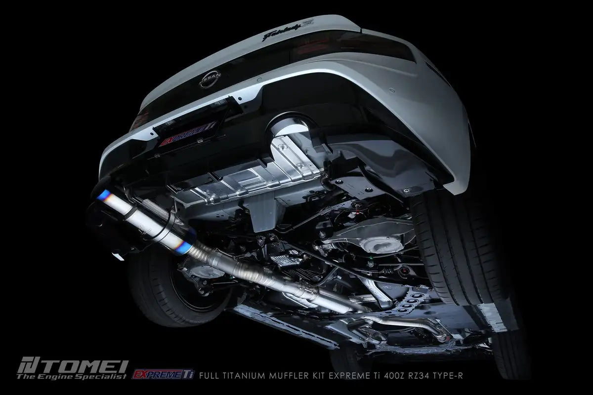 Tomei EXPREME Ti Type-R Titanium Single Exit Y-Pipe Back Exhaust System Nissan Z 23+ RZ34 VR30DDTT