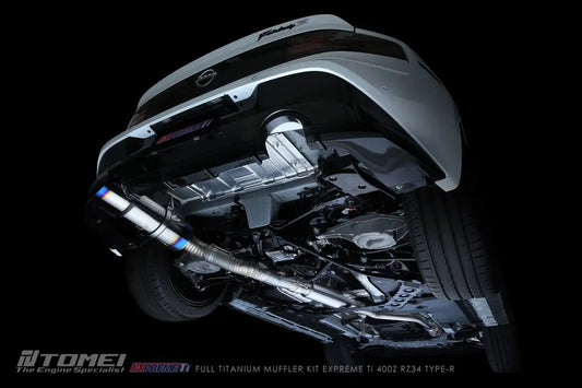 Tomei EXPREME Ti Type-R Titanium Single Exit Y-Pipe Back Exhaust System Nissan Z 23+ RZ34 VR30DDTT